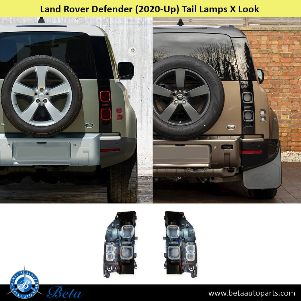 Land Rover Defender (2020-Up), Tail Lamps X Look (Black), China, LR147948 / LR147945 Land Rover Defender (2020-Up), Tail Lamps X Look (Black), China, LR147948 / LR147945